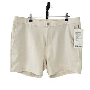 Lululemon Mens Commission Short Classic 5", White Opal, Quick Dry, 36, NWT